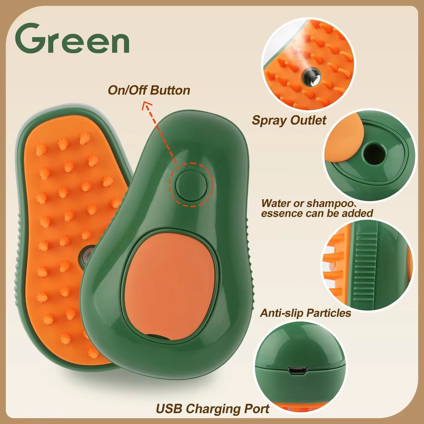 3 in 1 Cat Steam Brush 