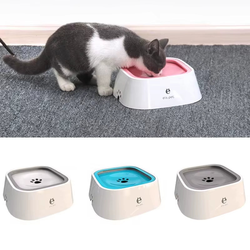 New Pet Floating Bowl Cat Dog Cleanly Drinking No Wet Mouth anti Spill Removable Easy to Cleaning Keeps Dust Away Pet Products