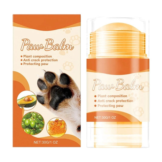 Dog Paw Balm Moisturizer 30G, Natural Beeswax & Oil, Lick-Safe Paw Care for Dry, Cracked Pads, Elbows & Nose, Soothes & Protects, Moisturizes for Harsh Conditions